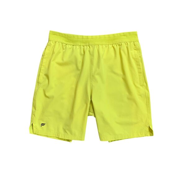 Fabletics Shorts Mens S Small Acid Lime The Fundamental Lined Sweat Wicking - Picture 1 of 13